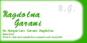 magdolna garami business card
